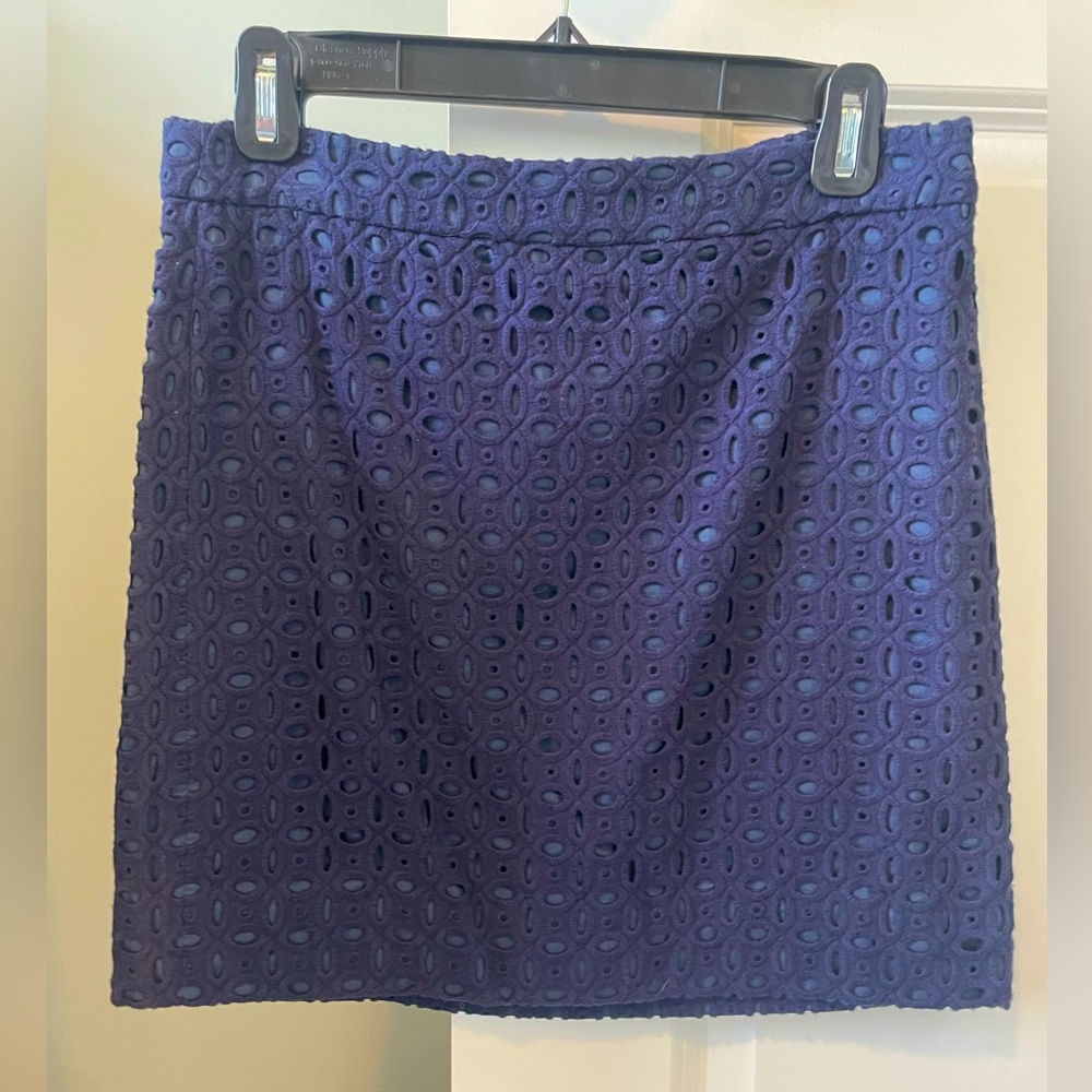 Navy J Crew skirt